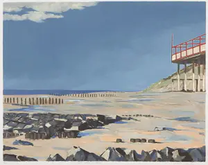 Valentin Bakardjiev - Zeefdruk, Early spring in Zeeland - Ingelijst kopen? Bied vanaf 1!