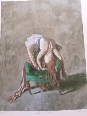 Kenne Gregoire - Zeefdruk, L'autumno verkocht voor € 40!