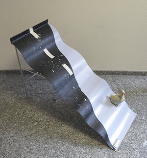 Cor van Geffen - Gemengde techniek, Weg van water kopen? Bied vanaf 1!
