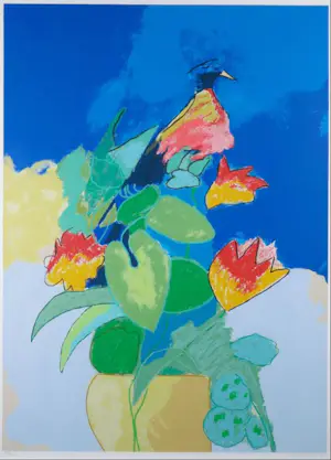 Henk van Vessem - Zeefdruk, Zonder titel - Ingelijst (Groot) kopen? Bied vanaf 40!