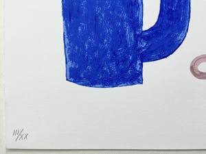 Klaas Gubbels - zeefdruk ‘Blauwe kan met kopjes’ - 2005 - oplage XX. kopen? Bied vanaf 275!