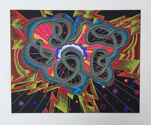 Shinkichi Tajiri - zeldzame knoop - gesigneerde zeefdruk ‘Big Bang’ - oplage 85 ex kopen? Bied vanaf 175!