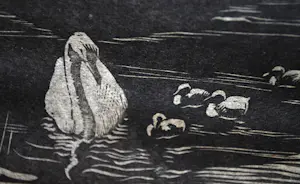 Jan Veringa - "Lente " Overveen - grote houtsnede kopen? Bied vanaf 100!