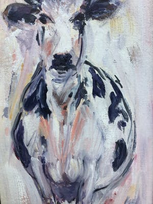 Niet of onleesbaar gesigneerd - Twee keer een koe. kopen? Bied vanaf 1!