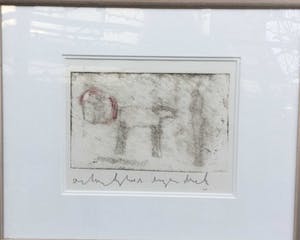 Anton Heyboer - c2864, voorstelling met vrouw en hond kopen? Bied vanaf 100!