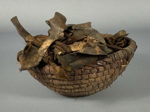 Dogon - 180352 - Tribal used Africa Bulu basket with head - Cameroon. kopen? Bied vanaf 1!