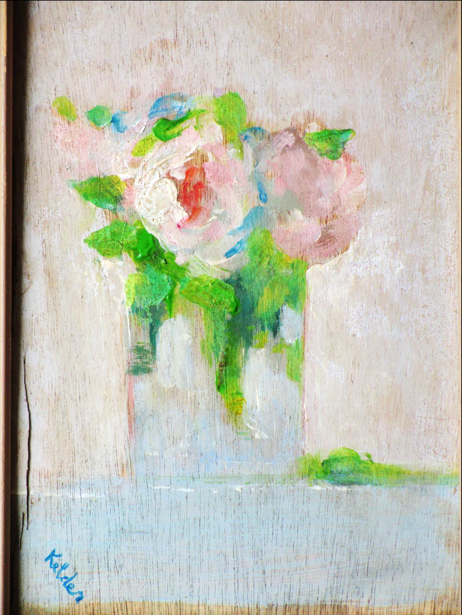 Niet of onleesbaar gesigneerd - Bloemstilleven - Olieverf/paneel kopen? Bied vanaf 1!