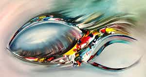 Gena - Abstract Blue Light verkocht voor € 1!