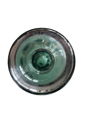 Val-Saint-Lambert - Groene kristallen vaas kopen? Bied vanaf 35!