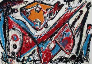 Jacques Doucet - Ingelijste zeefdruk verkocht voor € 110!