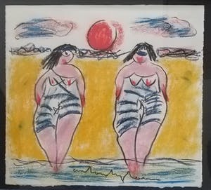 Anton Heyboer - Baddames aan het strand - kopen? Bied vanaf 425!