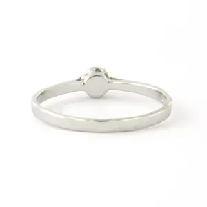 14k witgouden solitair ring met briljant geslepen diamant tot. 0.09ct – F/G - SI kopen? Bied vanaf 190!