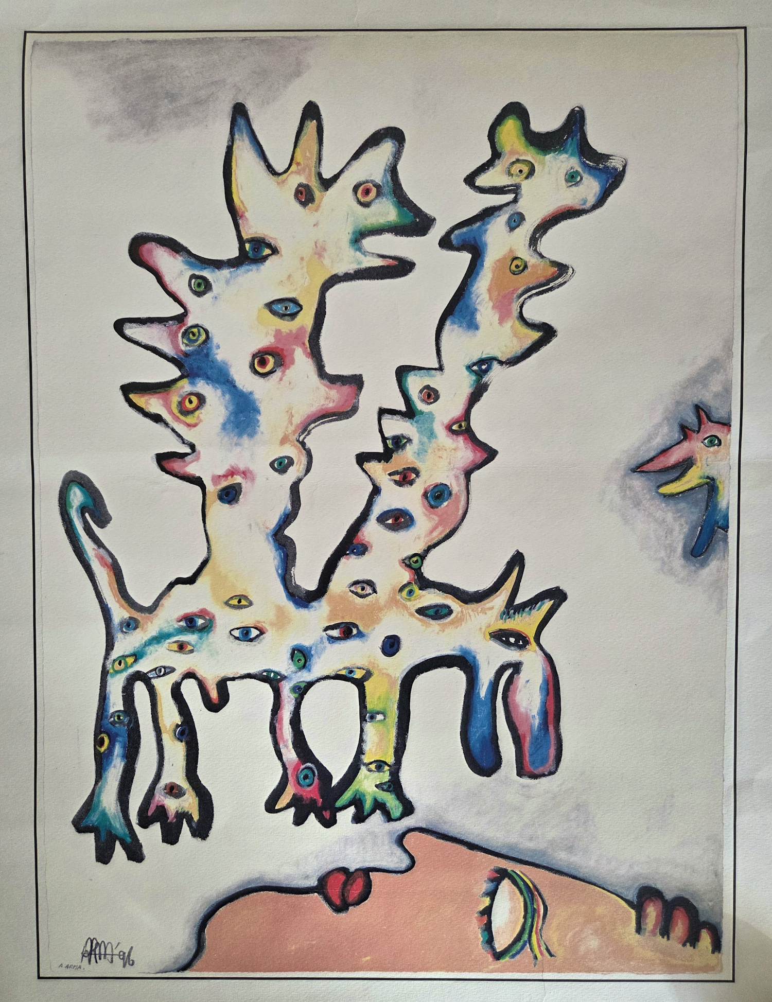 Ad Arma - De Droom. Groot werk op geschept papier. kopen? Bied vanaf 20!