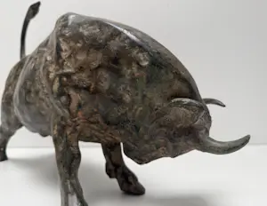 Pierre Chenet - Bronzen stier (Groot sculptuur) kopen? Bied vanaf 500!
