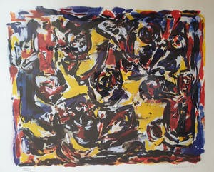 Theo Wolvecamp - Zonder Titel - Zeefdruk - XVII/XXX - Ingelijst 78 x 87 cm kopen? Bied vanaf 200!
