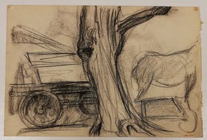 Johan Dijkstra - Dubbelzijdige potloodschets kopen? Bied vanaf 1!