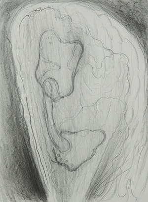 Frank van den Broeck - Potloodtekening, Zonder titel - Ingelijst kopen? Bied vanaf 40!