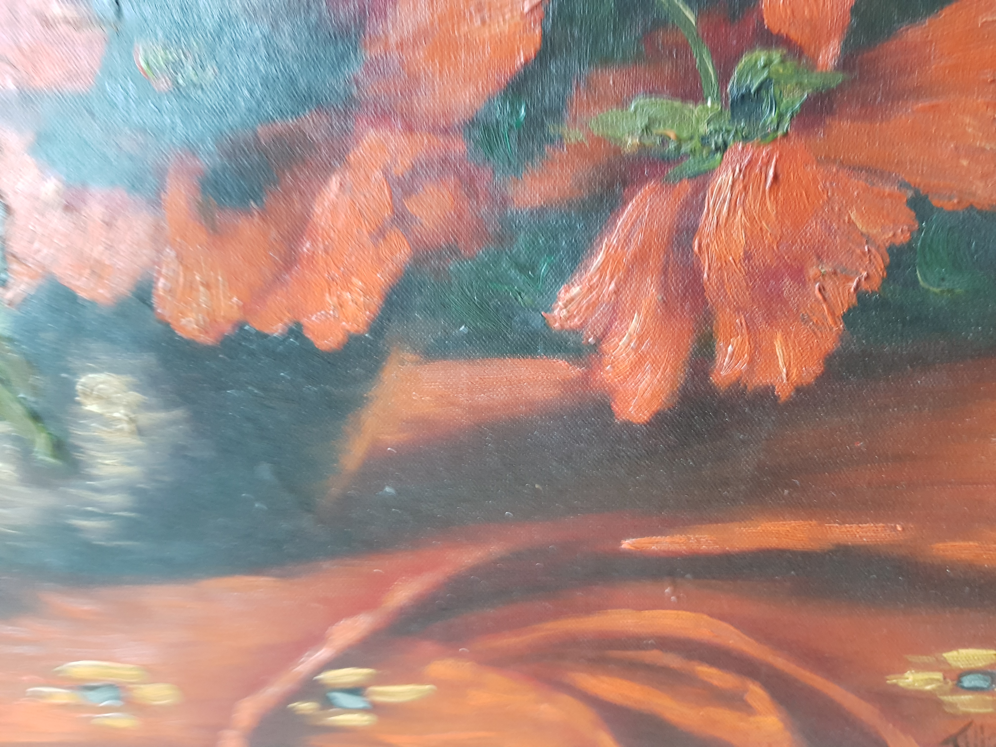 Tilly Moes - olie op doek - bloemstilleven, gesingeerd kopen? Bied vanaf 1!