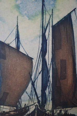 Niet of onleesbaar gesigneerd - Zeilbootjes in de haven kopen? Bied vanaf 1!