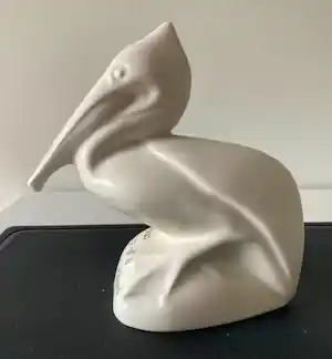 Jan Schonk - Prachtige Art Deco vormgegeven pelikaan 1933 verkauft für € 150!