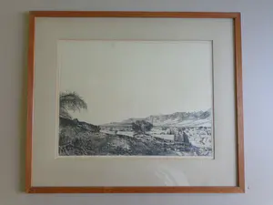 Aat Veldhoen - LANDSCHAP / ZW-W ETS / 46x54cm / KADER / SIG / 1961 kopen? Bied vanaf 35!