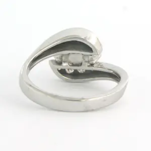 Witte BWG ring met briljant geslepen diamant tot. circa 0.36 karaat 4.7 gram kopen? Bied vanaf 500!