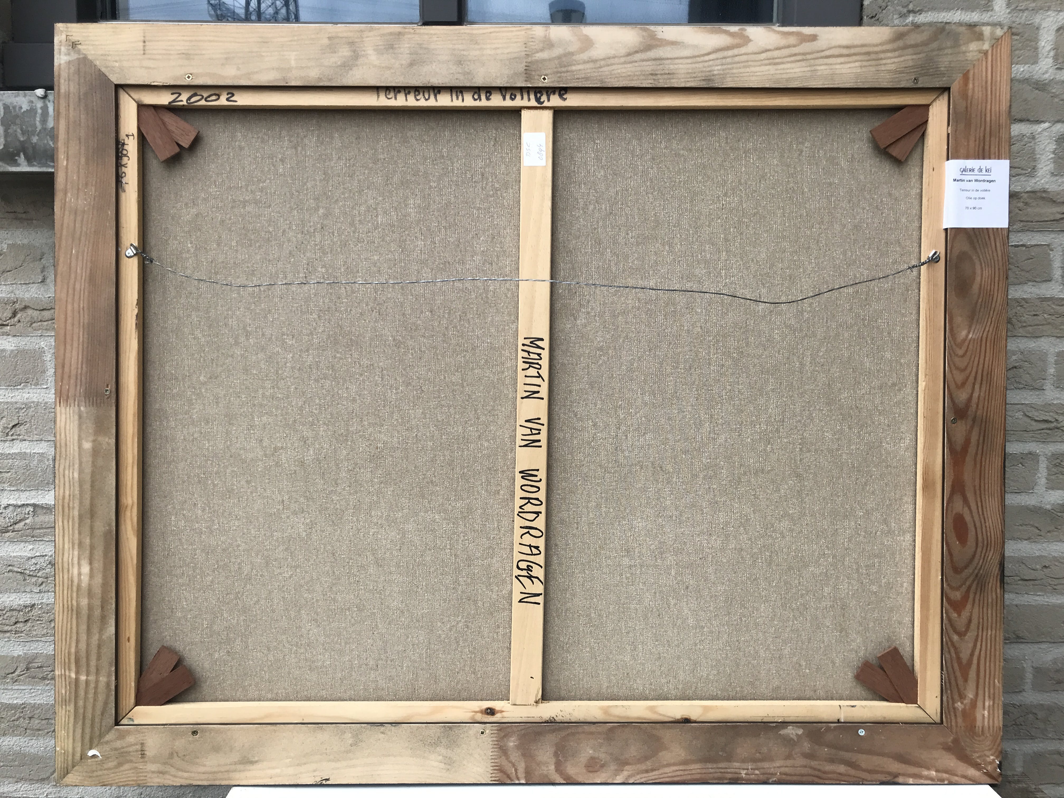 Martin van Wordragen - Olieverf op doek - Terreur in de volière 2002 kopen? Bied vanaf 590!