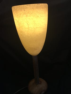 A. Pegasan - Prachtige zware alabast lamp kopen? Bied vanaf 50!