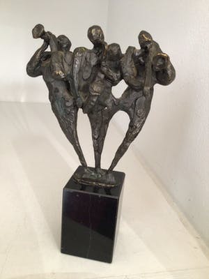 Bernadette Leijdekkers - Sculptuur “ DE MUZIKANTEN “. Gesigneerd kopen? Bied vanaf 75!