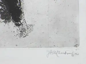 Jan Mensinga - Man met schaar op troon - Ets kopen? Bied vanaf 45!