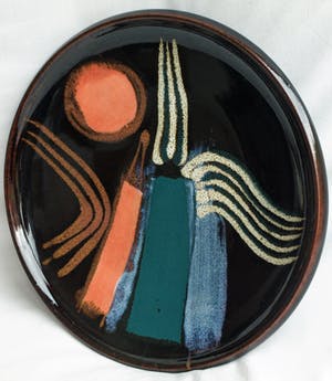 Brian Gartside - Aardewerk – bord – doorsnede 31,5 cm kopen? Bied vanaf 35!