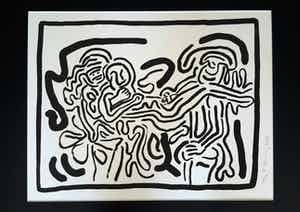 Keith Haring - Bad boys verkocht voor € 2800!