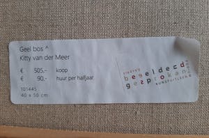 Niet of onleesbaar gesigneerd - Geel bos, Kitty van der Meer kopen? Bied vanaf 1!