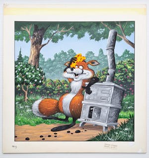Michael Jupp - 21 Original Gouache animal cartoon illustrations kopen? Bied vanaf 1000!