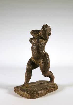 Arie Teeuwisse - Bronzen beeld van een staande naakte vrouw verkocht voor € 300!