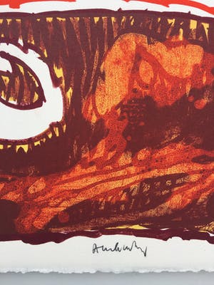 Pierre Alechinsky - litho ‘Invisible Flying Objects’ - 1978 kopen? Bied vanaf 750!