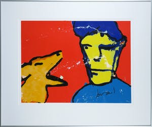Herman Brood - Zeefdruk, Herman & Iggy - Ingelijst kopen? Bied vanaf 300!