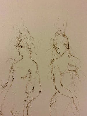 Leonor Fini - Croquis kopen? Bied vanaf 30!