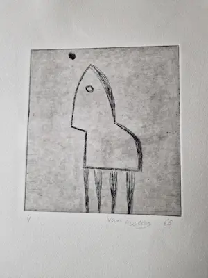 Theodoor Herbert van Putten - Leuke - in zeer kleine oplage gemaakte serie van 6 Etsen "Maanreis" kopen? Bied vanaf 35!