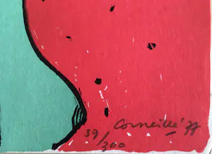 Corneille - vrouw met veren hoofdtooi kaufen? Bieten Sie von 75!