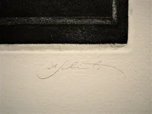 Niet of onleesbaar gesigneerd - Intrigerende Duitse (?) ETS "Wände VII" zeer kleine oplage - gesigneerd kopen? Bied vanaf 1!