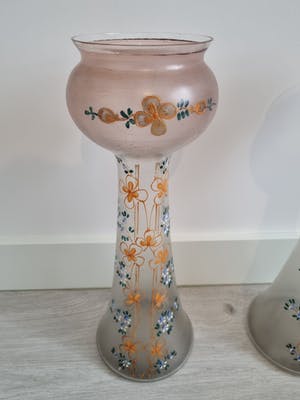 Niet of onleesbaar gesigneerd - Jeugdenstil vazen 1910-1920 geëmailleerd kopen? Bied vanaf 1!