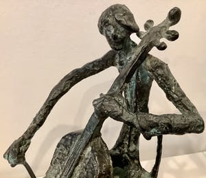 Brons (Onbekend) - Cello speler kopen? Bied vanaf 300!