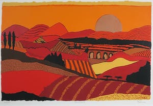 Ronald Boonacker - Zeefdruk, Spoleto II, Ingelijst (Groot) kopen? Bied vanaf 40!