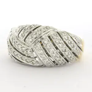 14k gouden ring met briljant geslepen diamanten tot. 0.50ct kopen? Bied vanaf 1500!