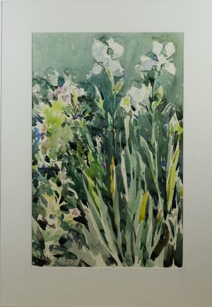 Henk Westein - Kleurrijke, zeer grote aquarel kopen? Bied vanaf 95!