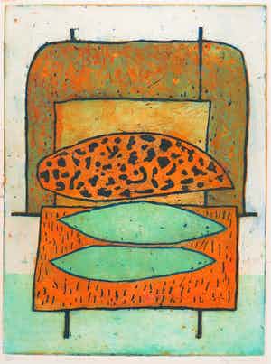 Lily Corver - Ets en aquatint, Zonder titel verkocht voor € 40!