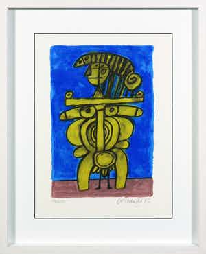 Corneille - Zeefdruk, Oog van de zomer - Ingelijst verkocht voor € 1!