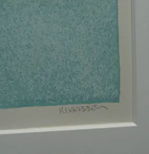 Wil Klaassen - Ingelijste zeefdruk , Abstracte voorstelling – Lijst, 78 x 87 cm kopen? Bied vanaf 1!