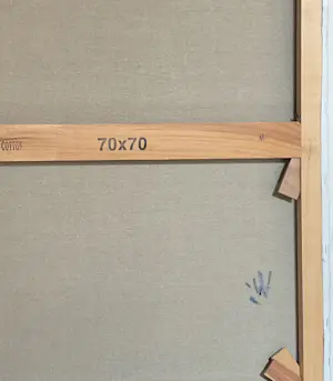 Jan Willem Versteeg - Losange avec orange, verte, violet et gris kopen? Bied vanaf 295!